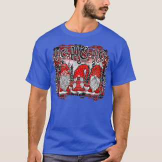Met Kerstmis Gnomes HO HO HO Sneeuw en Kerstmis T-shirt