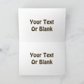 Met Kerstmis - Kodiakbeer op kariboeienbont Feestdagen Kaart (Binnen)