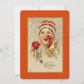 met kerstwinter feestdagenkaart (Voorkant)