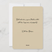 met kerstwinter feestdagenkaart (Achterkant)