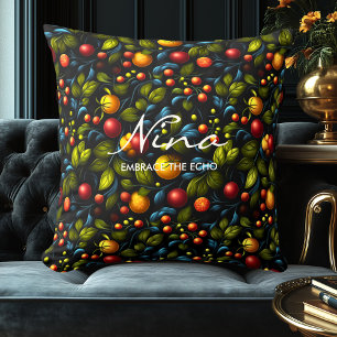 Met Khokhloma-geïnspireerd bloemendesign decoratie Kussen