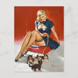 Met Kittens omhoog Briefkaart