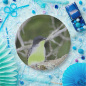 Met kleine vogel in de Groenen Papieren Bordje (Feest)