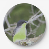 Met kleine vogel in de Groenen Papieren Bordje (Voorkant)