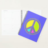 Met kleuren gevuld VREDE-teken 1 Planner (Display)