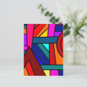 MET KNIPOOG EN EEN GLIMLACH! (patroonontwerp) ~ Briefkaart (Staand voorkant)