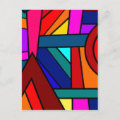 MET KNIPOOG EN EEN GLIMLACH! (patroonontwerp) ~ Briefkaart (Voorkant)