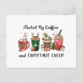 Met koffie en kerstmis briefkaart (Voorkant)