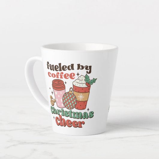 Met koffie en kerstmis latte Mok (Linkerhoek)