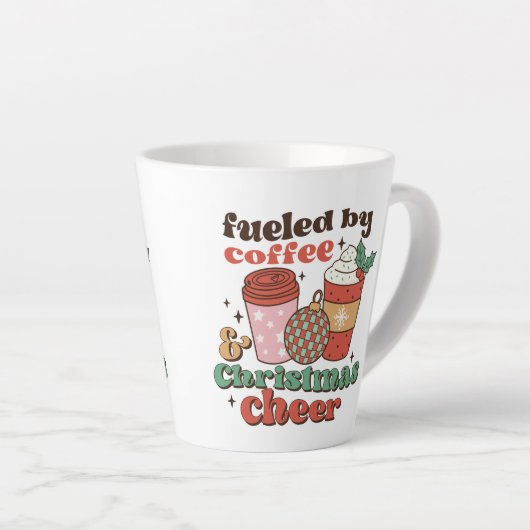 Met koffie en kerstmis latte Mok (Rechterhoek)