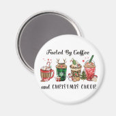 Met koffie en kerstmis magneet (Voorkant / Achterkant)