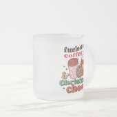 Met koffie en kerstmis matglas koffiemok (Voorkant rechts)