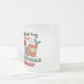 Met koffie en kerstmis matglas koffiemok (Voorkant links)