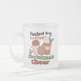 Met koffie en kerstmis matglas koffiemok