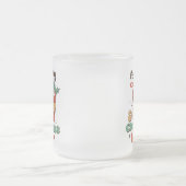 Met koffie en kerstmis matglas koffiemok (Center)