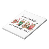 Met koffie en kerstmis notitieblok (Linkerzijde)