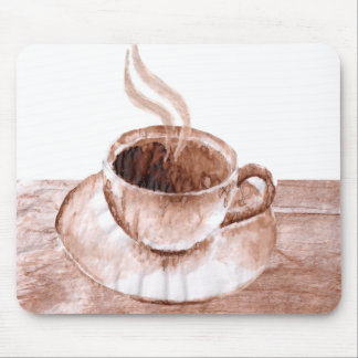 met koffie gekleurd muisblok muismat