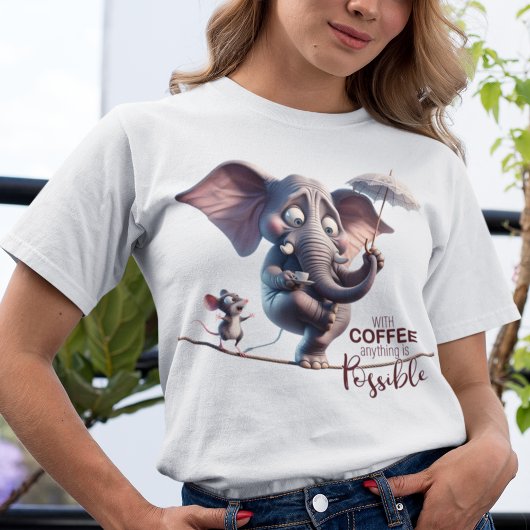 Met koffie is alles mogelijk t-shirt