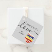 Met Label van de liefde, kleurrijke Retro Bowls (In situ)