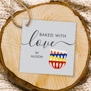 Met Label van de liefde, kleurrijke Retro Bowls