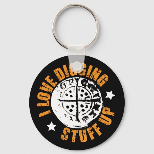 Met lange kruising gehamerde munt, geschenk voor m sleutelhanger (Voorkant)