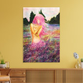 Met Lavendel Aroma Canvasprint - Schilderij Canvas Afdruk (Insitu (Woonkamer))