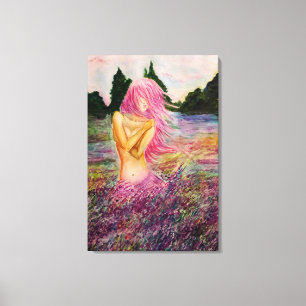 Met Lavendel Aroma Canvasprint - Schilderij Canvas Afdruk
