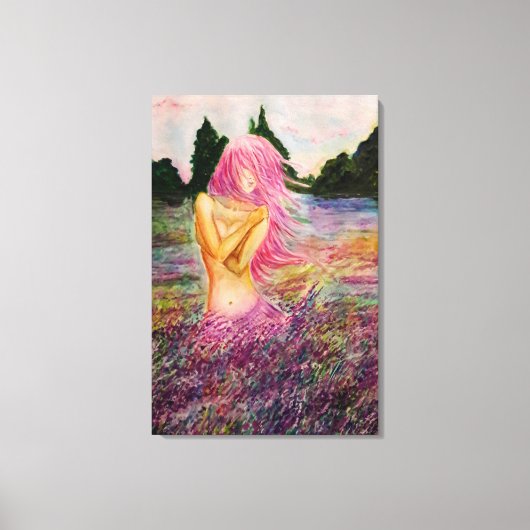 Met Lavendel Aroma Canvasprint - Schilderij Canvas Afdruk (Voorkant)