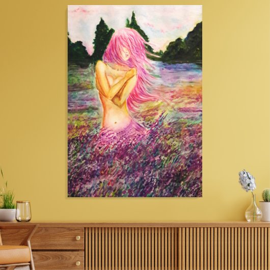Met lavender Aroma Canvas afdrukken - schilderen (Insitu (Woonkamer))