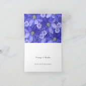 Met lavender gekleurd Floral design Bedankkaart (Binnen)