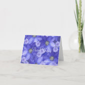 Met lavender gekleurd Floral design Bedankkaart (Voorkant)