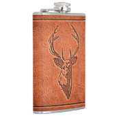 met leder beklede zakken. heupfles (Rechts)