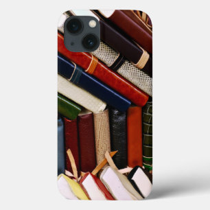 Met leder verbonden journalen iPhone 13 hoesje