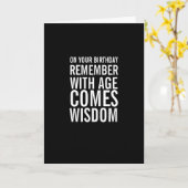 Met Leeftijd komt Kaart van de Verjaardag van de (Gele Bloem)