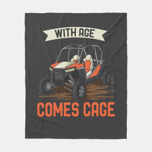 Met leeftijdscollectuur naast UTV Fleece Deken (Voorkant)