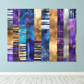 met levendige kernfusie omwikkeld canvas (Insitu (Houten vloer))