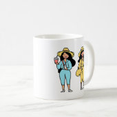 met lichte huid koffiemok (Voorkant rechts)