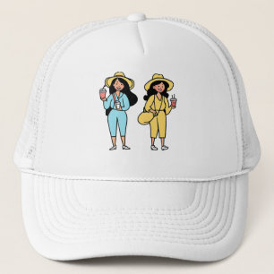 met lichte huid trucker pet