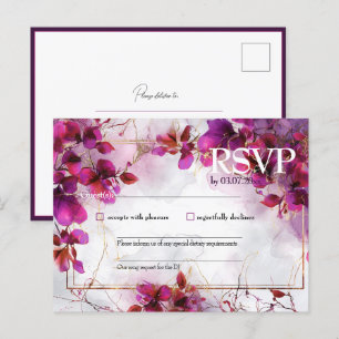 Met liedverzoek Fuchsia Enchantment: Waterverf Briefkaart