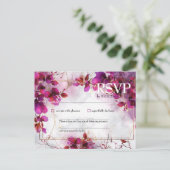 Met liedverzoek Fuchsia Enchantment: Waterverf Briefkaart (Staand voorkant)