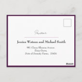 Met liedverzoek Fuchsia Enchantment: Waterverf Briefkaart (Achterkant)