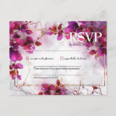 Met liedverzoek Fuchsia Enchantment: Waterverf Briefkaart (Voorkant)