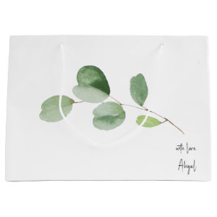 Met liefde, aangepaste naam Eucalyptus White Groot Cadeauzakje