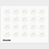 Met Liefde Achtertuin Honing Promotionele Apiary L Ronde Sticker (Vel)