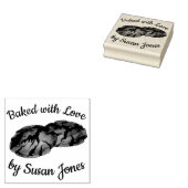 Met liefde bedekt door gember Snap Cookies Rubberstempel (Gestempeld)