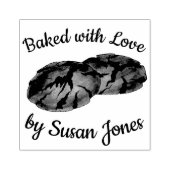 Met liefde bedekt door gember Snap Cookies Rubberstempel (Afrduk)