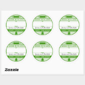 Met liefde bedekt ronde sticker (Vel)