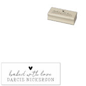 Met liefde bedekt rubberstempel (Gestempeld)