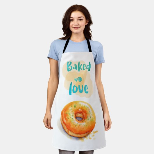 Met liefde bedekt schort (Gedragen)