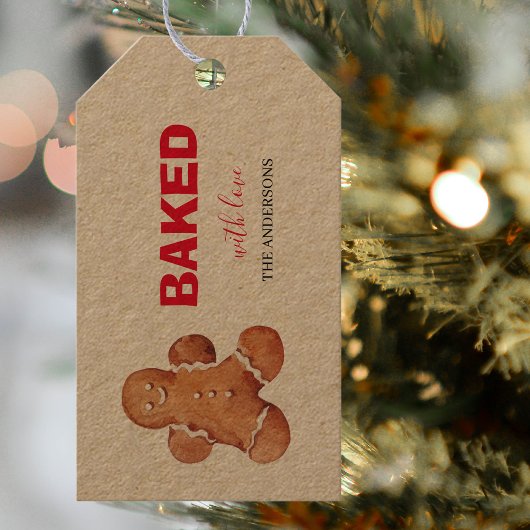 Met liefde bedekt | Vrolijk kerstfeest Cadeaulabel